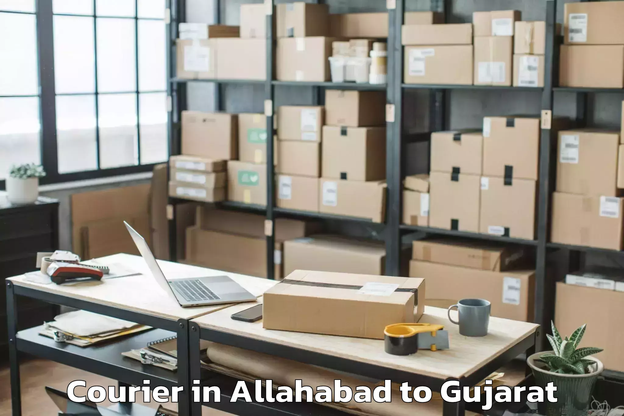 Book Allahabad to Mahuva Courier Online